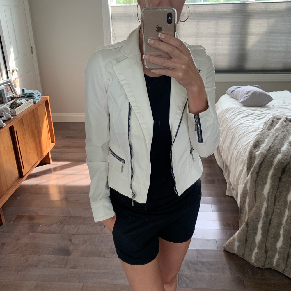 WHBM White Jacket. Size 0